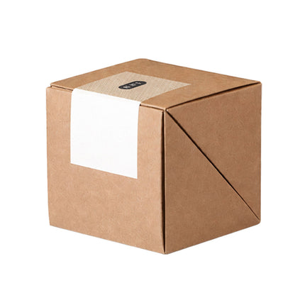 Kraft Paper Cube Gift Boxes 10 Pack Three Sizes