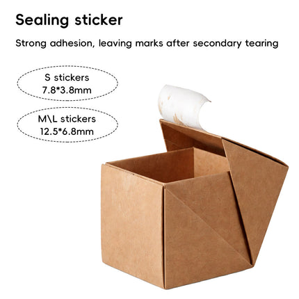 Kraft Paper Cube Gift Boxes 10 Pack Three Sizes