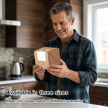 Kraft Paper Cube Gift Boxes 10 Pack Three Sizes