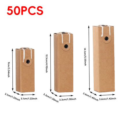 50Pcs Cosmetic Packaging Box Essential Oil Perfume Gift Empty Bottle Holder Box
