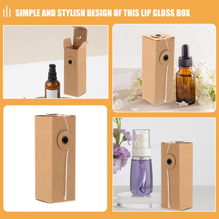 50Pcs Cosmetic Packaging Box Essential Oil Perfume Gift Empty Bottle Holder Box