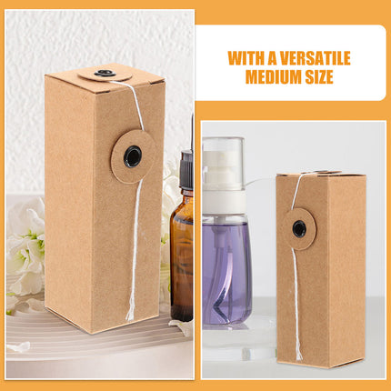 50Pcs Cosmetic Packaging Box Essential Oil Perfume Gift Empty Bottle Holder Box