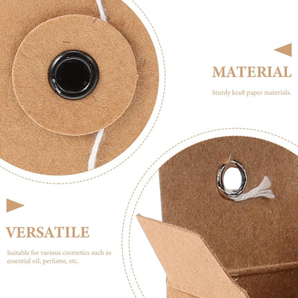 50Pcs Cosmetic Packaging Box Essential Oil Perfume Gift Empty Bottle Holder Box