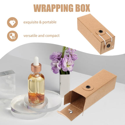 50Pcs Cosmetic Packaging Box Essential Oil Perfume Gift Empty Bottle Holder Box