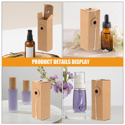 50Pcs Cosmetic Packaging Box Essential Oil Perfume Gift Empty Bottle Holder Box