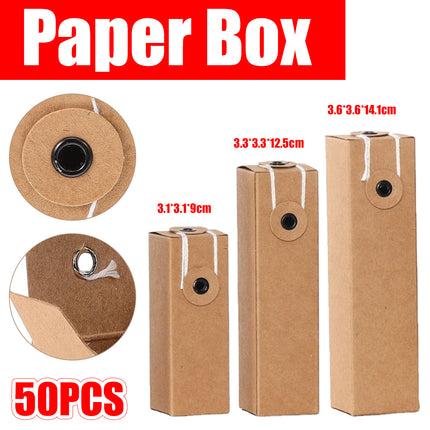 50Pcs Cosmetic Packaging Box Essential Oil Perfume Gift Empty Bottle Holder Box