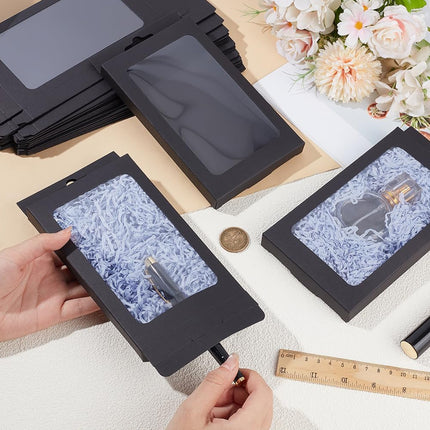 50PCS Gift Packaging Boxes Durable Clear Window for Gift Packaging Presentation