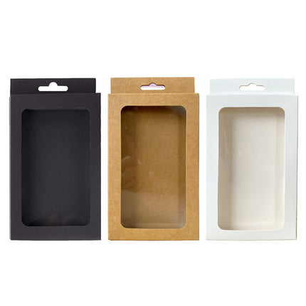 50PCS Gift Packaging Boxes Durable Clear Window for Gift Packaging Presentation