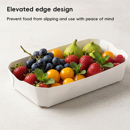 White Fruit Paper Trays 50pcs or Absorbent Pads 100pcs