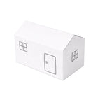 House Shaped Folding Gift Boxes 50 Pack White or Kraft