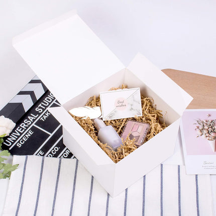 Kraft Gift Boxes 50pcs 10x10x10cm Party Favour Packaging Paper Boxes