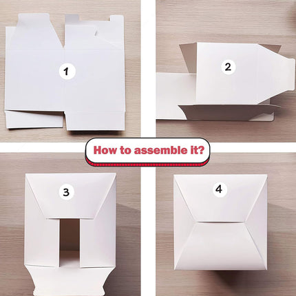 Kraft Gift Boxes 50pcs 10x10x10cm Party Favour Packaging Paper Boxes