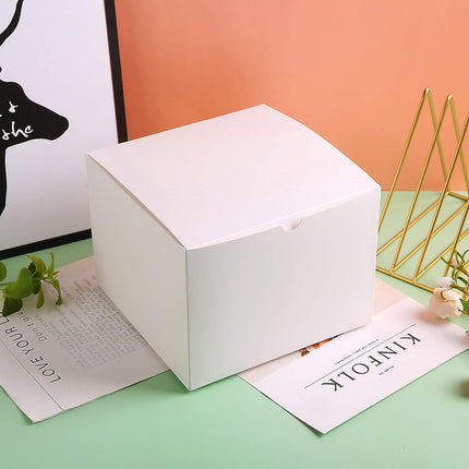 Kraft Gift Boxes 50pcs 10x10x10cm Party Favour Packaging Paper Boxes