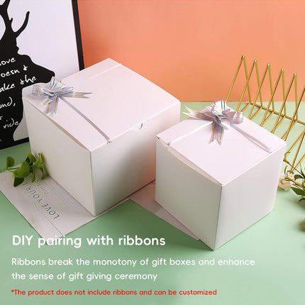 Kraft Gift Boxes 50pcs 10x10x10cm Party Favour Packaging Paper Boxes