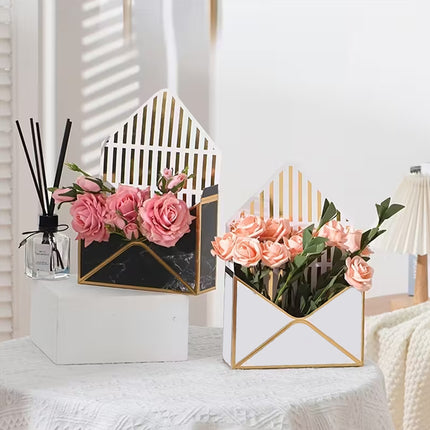 Envelope Flower Box Gift Packaging Floral Display Holder Wedding Retail 8PCS