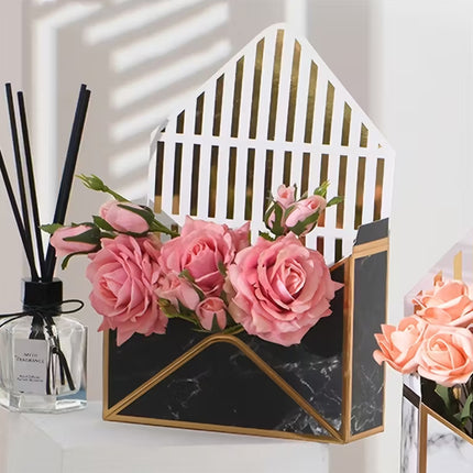 Envelope Flower Box Gift Packaging Floral Display Holder Wedding Retail 8PCS