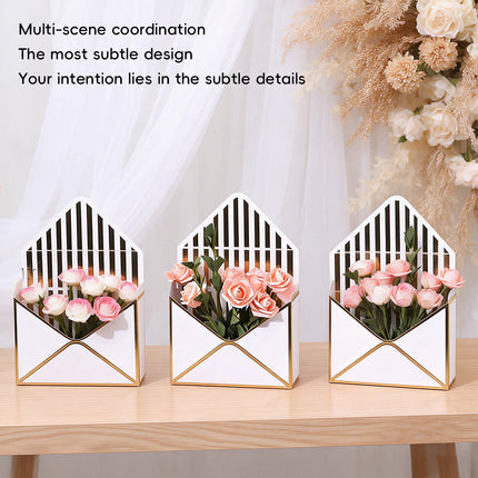 Envelope Flower Box Gift Packaging Floral Display Holder Wedding Retail 8PCS