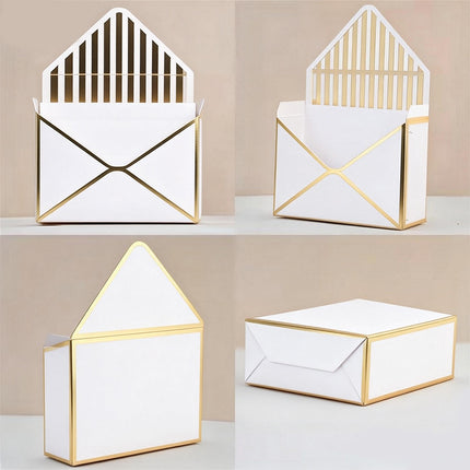 Envelope Flower Box Gift Packaging Floral Display Holder Wedding Retail 8PCS