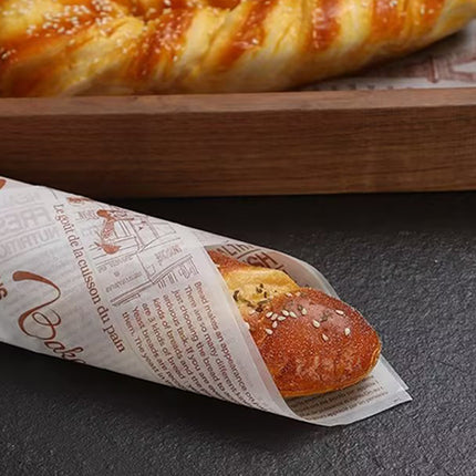 1 Pack Food-safe Pad Paper 18x18cm for Snack Baking Burger Use