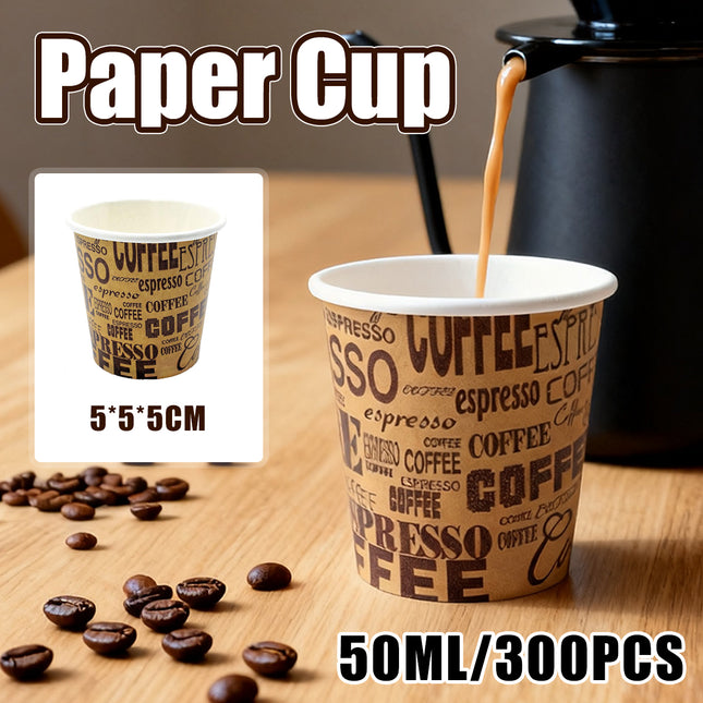 300PCS 50ml Mini Disposable Paper Cups for Party Wedding Birthday Event Use