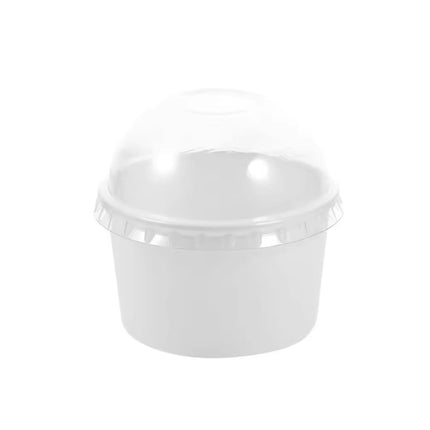50PCS Simple Baking Paper Cup With Lid Food Grade Heat Resistant Greaseproof