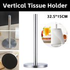 Vertical Tissue Holder Durable Stainless Steel for Kitchen Bathroom Storage Use