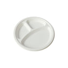 50PCS 9/10inch Pulp Plates Oil-Proof Water-Proof for Party Catering