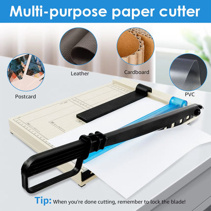 A4 Paper Cutter Non-Slip Base Durable for Office Home School Scrapbooking Craft