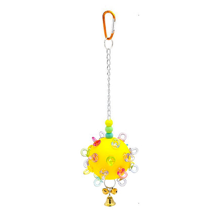 Pet Parrot Bird Toy Small Sun Multicolor Relieve Boredom Chew Bite Hanging Ball