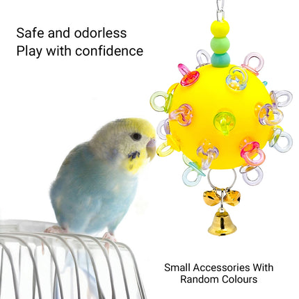 Pet Parrot Bird Toy Small Sun Multicolor Relieve Boredom Chew Bite Hanging Ball