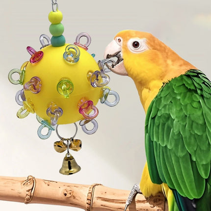 Pet Parrot Bird Toy Small Sun Multicolor Relieve Boredom Chew Bite Hanging Ball