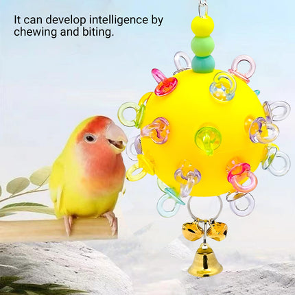 Pet Parrot Bird Toy Small Sun Multicolor Relieve Boredom Chew Bite Hanging Ball