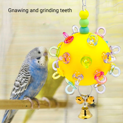Pet Parrot Bird Toy Small Sun Multicolor Relieve Boredom Chew Bite Hanging Ball