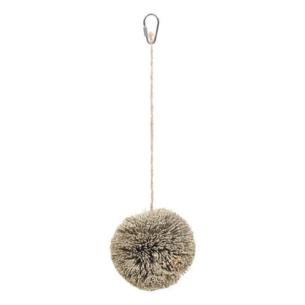Natural Grass Ball Parrot Chew Toy Hanging Bird Cage Foraging Budgie
