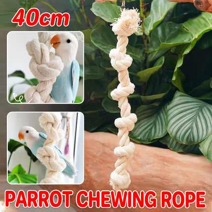 Parrot Chewing Climbing Rope Toy for Birds Cage Interactive Perch Play Equipment