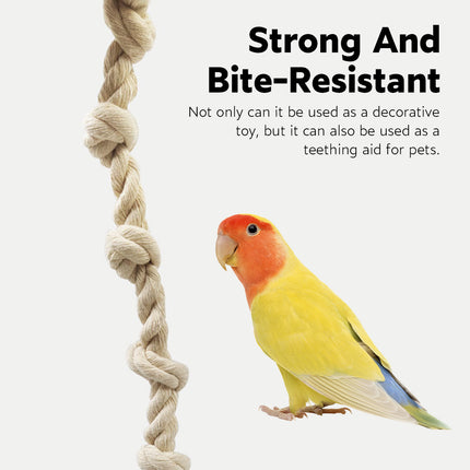 Parrot Chewing Climbing Rope Toy for Birds Cage Interactive Perch Play Equipment