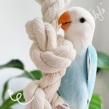 Parrot Chewing Climbing Rope Toy for Birds Cage Interactive Perch Play Equipment