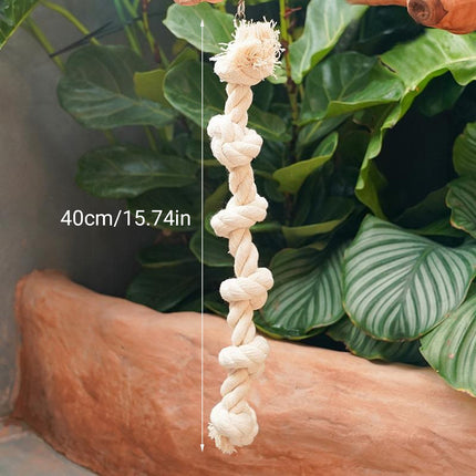 Parrot Chewing Climbing Rope Toy for Birds Cage Interactive Perch Play Equipment
