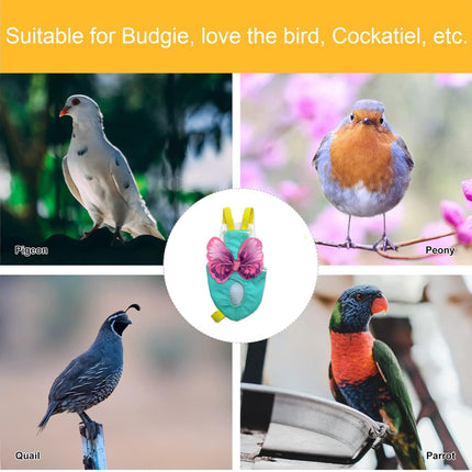 Parrot Vest Flight Suit Adjustable Pet Bird Clothes Leash For Outdoor Flying