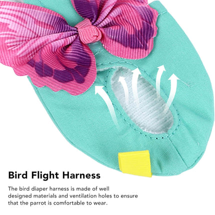 Parrot Vest Flight Suit Adjustable Pet Bird Clothes Leash For Outdoor Flying