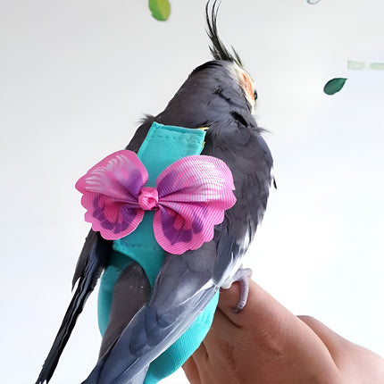 Parrot Vest Flight Suit Adjustable Pet Bird Clothes Leash For Outdoor Flying
