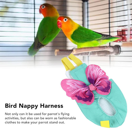 Parrot Vest Flight Suit Adjustable Pet Bird Clothes Leash For Outdoor Flying