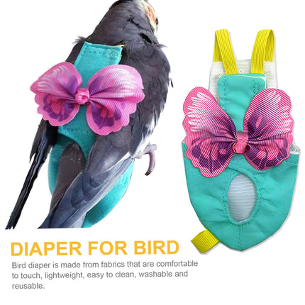 Parrot Vest Flight Suit Adjustable Pet Bird Clothes Leash For Outdoor Flying