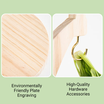 Parrot Wooden Coconut Tree Stand Toy for Small Medium Parrots Budgies Bird Cage