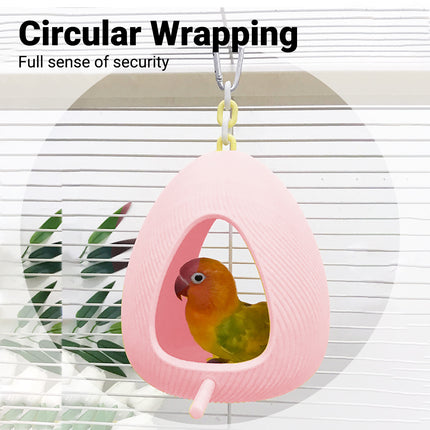 Egg Shaped Parrot Nest Chew Resistant Warm Soft for Small Medium Parakeets