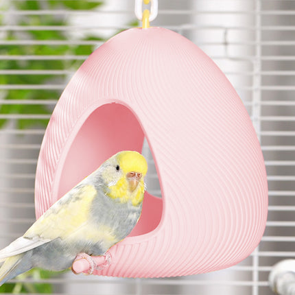 Egg Shaped Parrot Nest Chew Resistant Warm Soft for Small Medium Parakeets