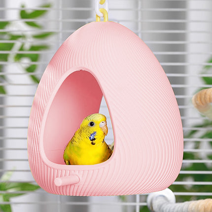 Egg Shaped Parrot Nest Chew Resistant Warm Soft for Small Medium Parakeets