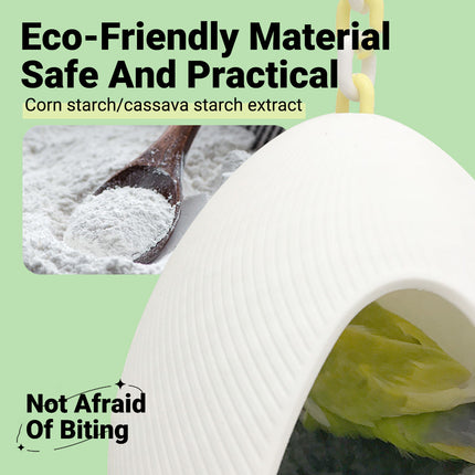 Egg Shaped Parrot Nest Chew Resistant Warm Soft for Small Medium Parakeets