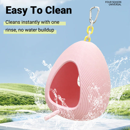 Egg Shaped Parrot Nest Chew Resistant Warm Soft for Small Medium Parakeets