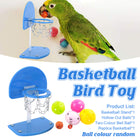 Parrot Interactive Training Toy Bird Shooting Mini Basket Pet Basketball Stand